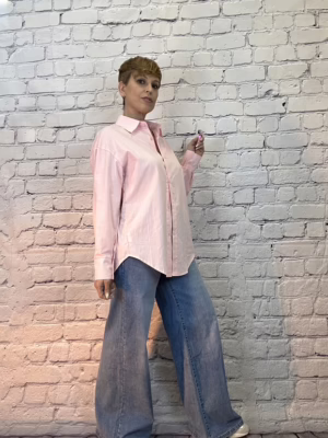 Camisa de mujer sin bolsillos oversize