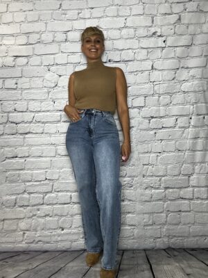 Jeans Mezclilla Wide Leg